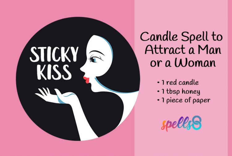 Sticky Kiss Candle Love Spell